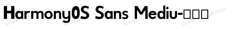 Harmony0S Sans Mediu字体转换